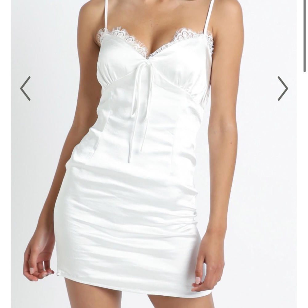 Lioness White Lace Mini Dress